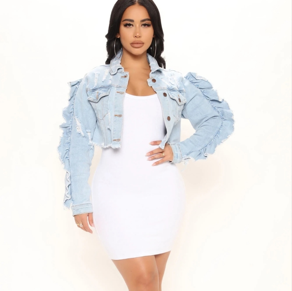 Winged Jean jacket